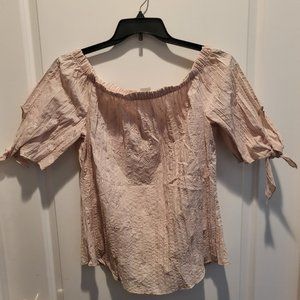 Fabiola Brand Tan Color Polyester/Spandex Blouse-NWT